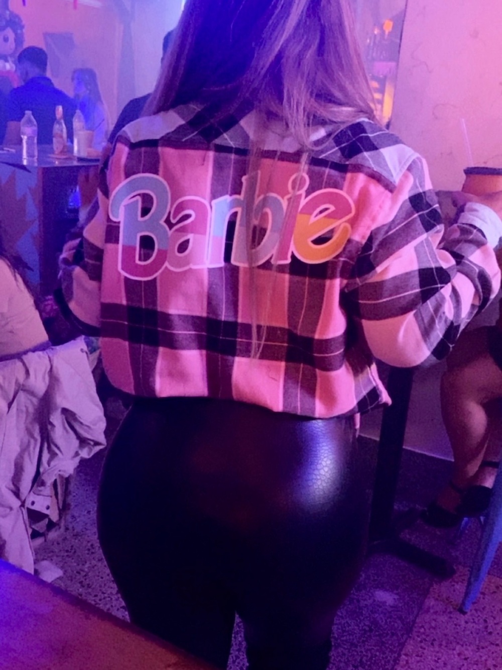Pink Barbie flannel